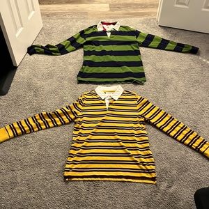 2 XL Rugby shirts: J. Crew/Goodfellow